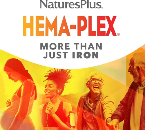 Vista 7 de NaturesPlus Hema-Plex Iron - 60 cápsulas de acción rápida - 85 mg de hierro quelado - Salud total de la sangre - con vitamina C y bioflavonoides