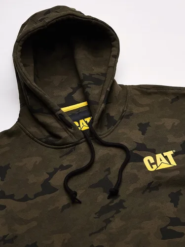 Vista 2 de Caterpillar Sudadera con capucha para hombre de marca registrada (talla regular y grande y alto)