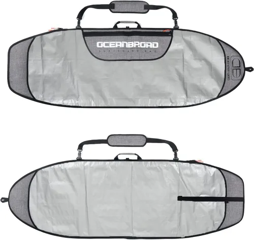 Vista 2 de OCEANBROAD Bolsa para Tabla de Surf Longboard Mochila de Día Bolsa de Viaje 5'0, 5'6, 6'0, 6'6, 7'0, 7'6, 8'0, 8'6, 9'0, 9'6, 10'0