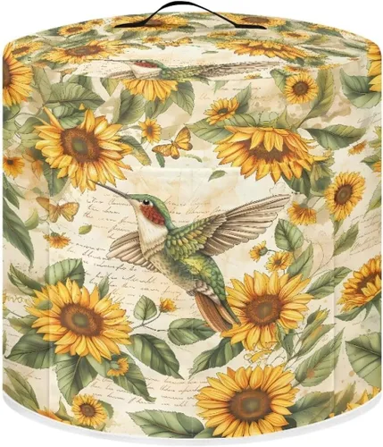 Vista 9 de Cubierta antipolvo para olla a presión con estampado floral de pájaros, compatible con 3 cuartos de galón, cubierta antipolvo instantánea duradera