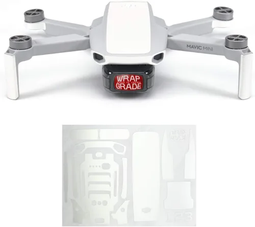 Vista 6 de Wrapgrade Skin compatible con DJI Mavic Mini Color decorativo Verde militar
