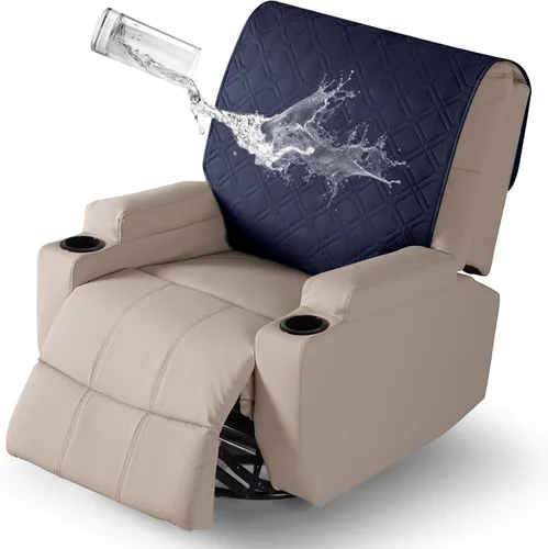 Vista 6 de VANSOFY Fundas para sillas reclinables, 100% impermeables, funda para respaldo reclinable, funda antideslizante para silla de perro, protector