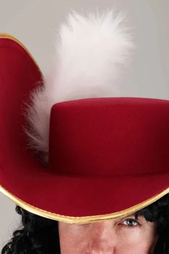 Vista 2 de Sombrero de Disfraz de Capitán Garfio para Adultos Multicolor