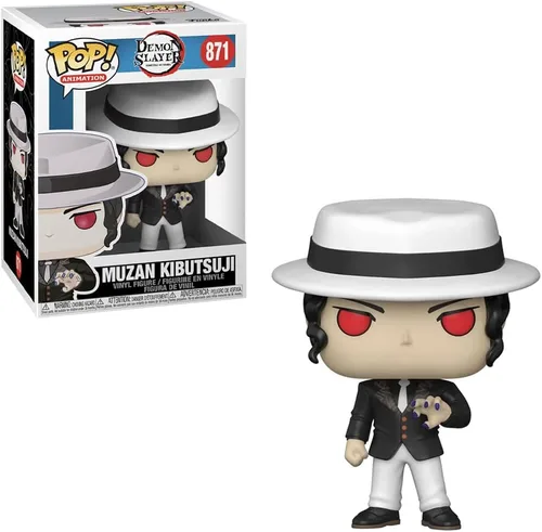 Vista 3 de POP Funko Anime - Figura de vinilo Muzan Kibutsuji (paquete con funda protectora de caja compatible)