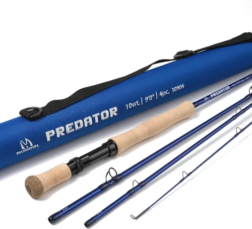 Vista 11 de M MAXIMUMCATCH Maxcatch Predator Big Game y caña de pescar con mosca de agua salada: 7'11''/9'2''/10', 4 piezas, 8/9/10/11/12