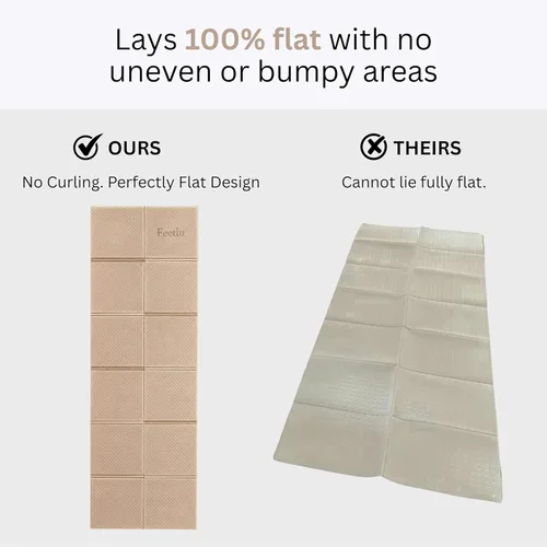Vista 7 de Esterilla de yoga plegable, 6mm de espesor, ligera, antideslizante y fácil de guardar – Perfecta para viajes, yoga, pilates, entrenamientos en casa