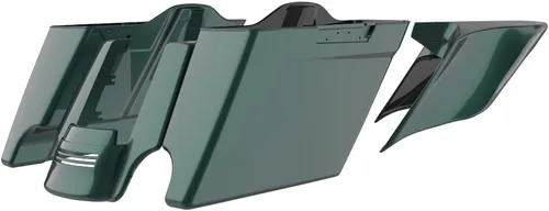 Vista 61 de Cubiertas laterales de alforjas estiradas para motocicleta, extensión extendida para Harley Touring 2014+ - Whisky ámbar Amber Whiskey