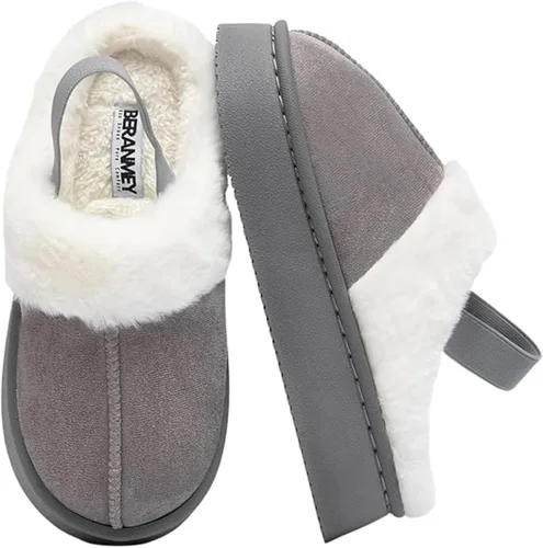 Vista 10 de Pantuflas mullidas de suela gruesa para mujeres y hombres – Zapatos cómodos de plataforma con suela antideslizante, pantuflas de tobillo corto