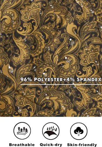 Vista 3 de GINGTTO - Traje de baño para hombre con forro de malla, pantalones cortos de playa