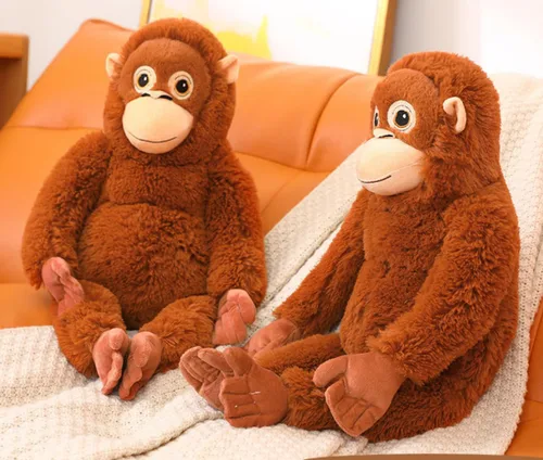 Vista 6 de Peluche de mono de 26 pulgadas, almohada de peluche suave, para niños, novia, cumpleaños, Navidad, regalos