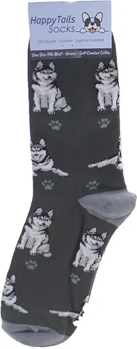 Vista 3 de Calcetines para amantes de las mascotas, divertidos, para todas las estaciones, talla única, para mujeres y hombres, regalos de gatos y perros