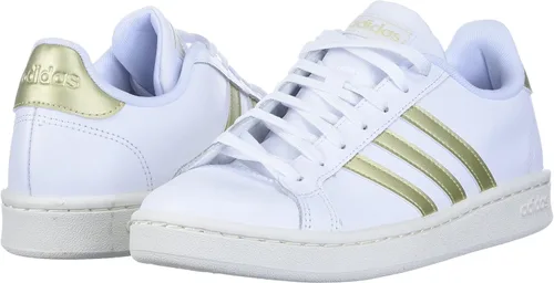 Vista 7 de adidas Grand Court - Tenis para mujer, BlancoSandy Beige MetOff White, 11