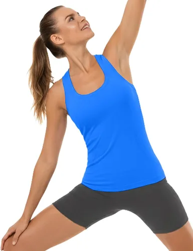 Vista 33 de MathCat Camisetas de entrenamiento para mujer, sin costuras, básicas, sin mangas, con espalda cruzada, atlética, yoga, correr, uso diario
