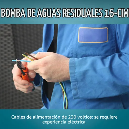 Vista 4 de Little Giant 16S-CIM 230V, 1 HP Bomba manual de aguas residuales/efluentes