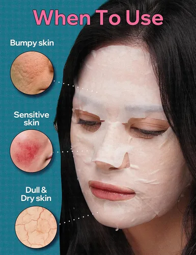 Vista 3 de BANOBAGI Vita Genic Jelly Cica - Mascarillas faciales de belleza con esencia y complejo vitamínico de 11 vitaminas Mascarilla coreana