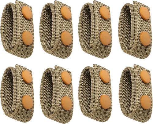 Vista 5 de FRTKK Cinturón de servicio con broches dobles para cinturón de 2¼ pulgadas de ancho, cinturón táctico de seguridad, accesorios de equipo militar