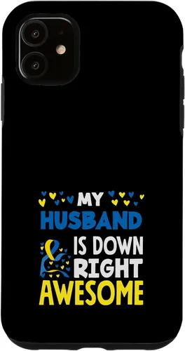 Vista 8 de My Husband is Down Right Awesome Down Syndrome Awareness Case for iPhone 17