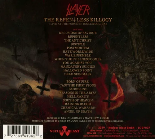 Vista 2 de The Repentless Killogy At The Forum Inglewood (Limited 2CD Digipack)
