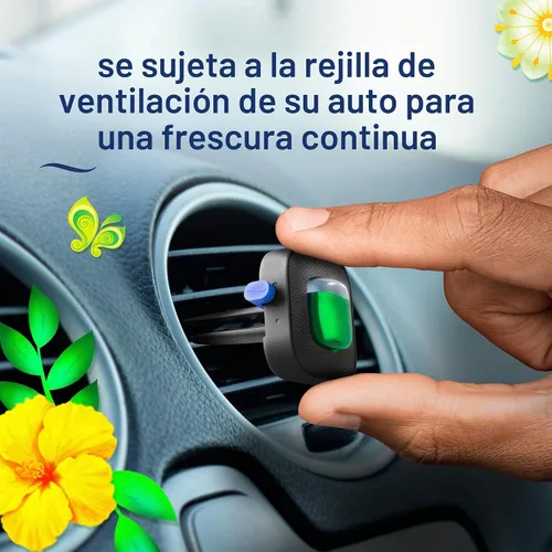 Vista 4 de Febreze Ambientador para automóvil, clip de ventilación de automóvil y eliminador de olores, aroma Gain Original, 8