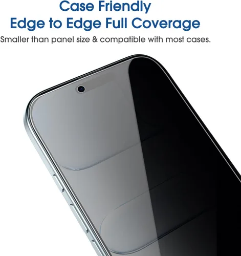 Vista 5 de amFilm Protector de pantalla OneTouch Privacy para iPhone Air 17 de 6.5'' + Protector de lente de cámara Instalación con alineación automática