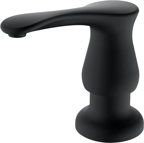 Vista 9 de GAGALIFE Dispensador de jabón para fregadero de cocina, dorado cepillado, dispensador de jabón debajo del fregadero con kit de tubo de extensión
