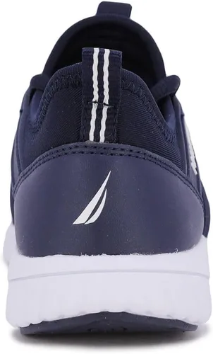 Vista 4 de Nautica Zapatos deportivos con cordones para niños, cómodos zapatos para correr para niños y niñas, niños pequeños y grandes