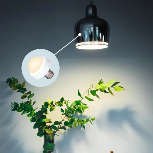 Vista 9 de Bombilla LED E27/E26 regulable, bombillas recargables con control remoto para dormitorio, oficina, sala de estar (1 unidad)