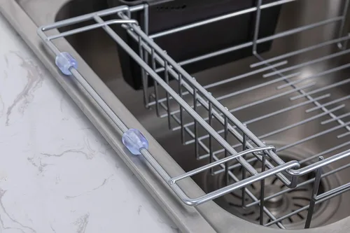 Vista 2 de Premium Racks Escurridor extensible para platos sobre el fregadero, acero inoxidable 304, duradero