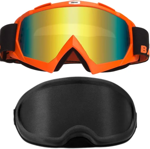Vista 8 de Gafas para Dirt Bike con Estuche - Gafas de Seguridad para Motocicleta Motocross ATV Carreras, Mejores Regalos de Navidad para Hombres Jóvenes