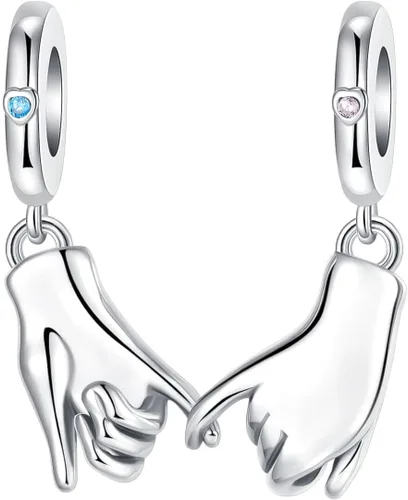 Vista 43 de Abalorios de plata de ley 925 con letras de la A ~ Z, para pulseras, collares, Día de San Valentín, Día de la Madre, joyería regalos para mujeres