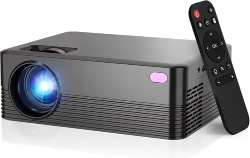 Vista 8 de Proyector portátil con soporte 4K, Bluetooth 5.4 WIFI6, Android 14 Smart Projector 200 ANSI, Android 11, rotación de 180°, proyector de video