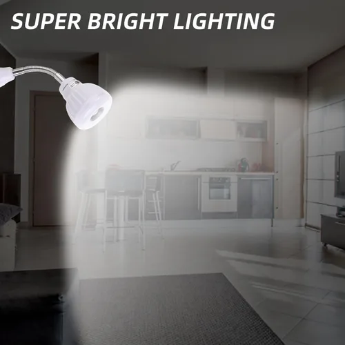 Vista 9 de Luz con sensor de movimiento enchufable, luz nocturna del atardecer al amanecer, salida de CA, lámpara de pared para escalera, luz LED inteligente
