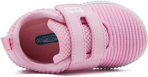Vista 4 de BMCiTYBM Zapatos de bebé para niño y niña, zapatillas infantiles antideslizantes para primeros pasos, 6, 9, 12, 18, 24 meses