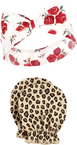 Vista 56 de Hudson Baby Conjunto de diadema de algodón y manoplas para rascar para bebé