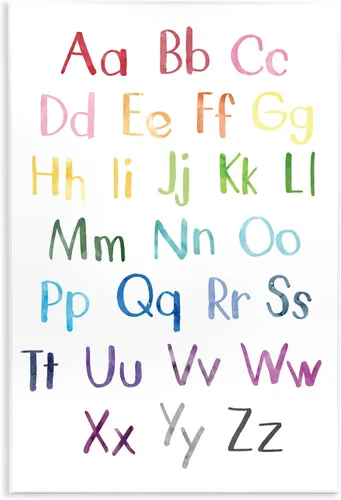 Vista 9 de Stupell Industries Letras mayúsculas y minúsculas del alfabeto arco iris ABC