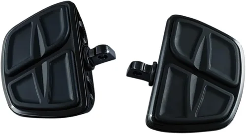 Vista 7 de Kuryakyn 7613 - Accesorio para motocicleta: Pisos de tablero mini cinético sin adaptadores, negro brillante, 1 par Cromo