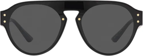 Vista 3 de Versace Gafas de sol para hombre marco negro lentes gris oscuro 0000in
