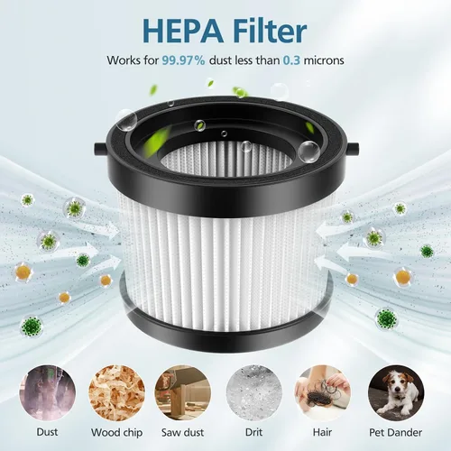 Vista 4 de DCV5011H Filtro de vacío HEPA para aspiradora de mano inalámbrica DEWALT