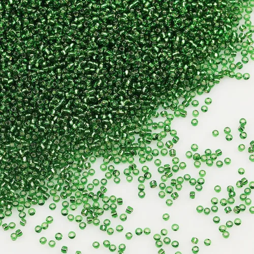 Vista 7 de Cuentas de Semilla de Vidrio Transparentes con Línea Plateada Tamaño 8/0 Artesanías Cuentas de Semilla de Cristal de 3 mm para Hacer Joyas
