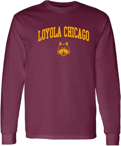 Vista 152 de NCAA oficial de College – University Team Color Arco Logo Manga Larga