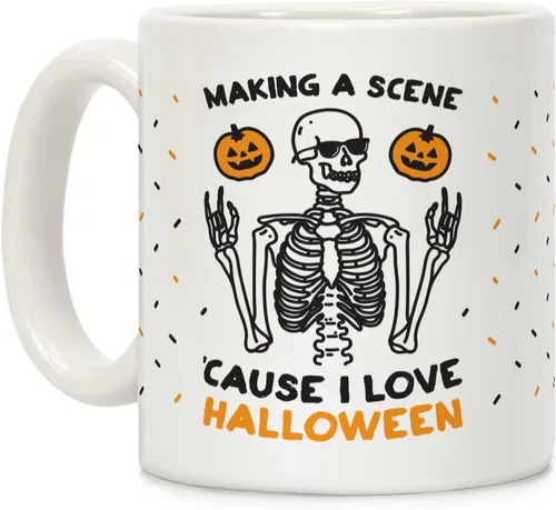Vista 34 de LookHUMAN Tazas de Halloween Taza de café de Halloween - Tazas de café para decoración ideales para amantes y entusiastas de la decoración - Taza