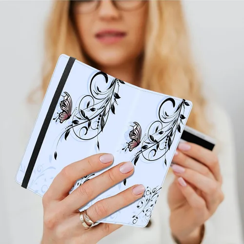 Vista 7 de Soporte para tarjetas de crédito, organizador de tarjetas de visita con capacidad de 240 tarjetas para hombres y mujeres, ideal para negocios