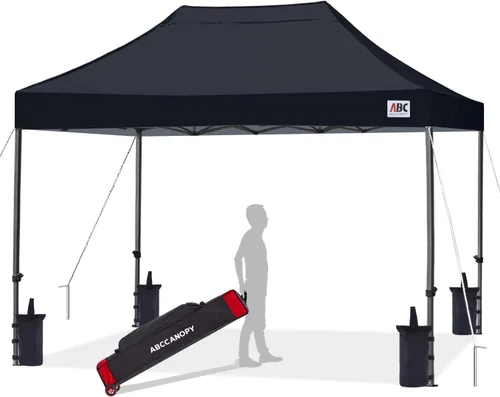 Vista 29 de ABCCANOPY Toldo Desplegable – Carpa/Toldo Portátil para Patio Exterior de 8 x 8 Pies, Resistente para Patio Trasero y Terraza con 4 Sacos de Arena