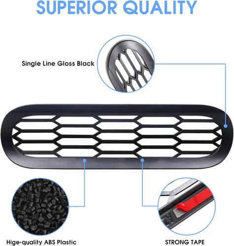 Vista 3 de sukemichi Insertos de parrilla de malla frontal para Ford Bronco Big Bend 2021, 2022, 2023, 2024, 2025, 2026, accesorios exteriores de 2 puertas, 4