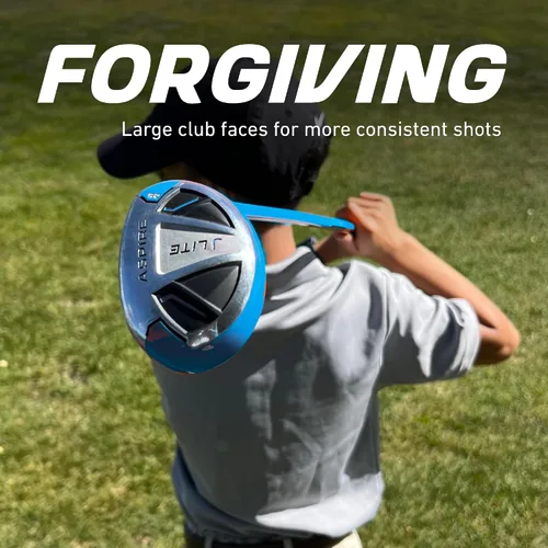 Vista 5 de Aspire X-Lite Super Performance Junior Golf Club Set - Right-Handed Kids Golf Set with Driver, Hybrid, 7 Iron, Putter, Stand Bag & Headcovers