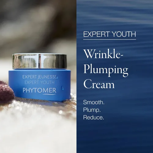 Vista 2 de Phytomer Expert Youth Wrinkle Plumping Face Cream Crema hidratante antiarrugas para una renovación de la piel suave 96% ingredientes de origen