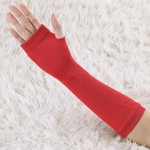 Vista 14 de Allegra K Calentadores de brazo sin dedos unisex de moda clásica