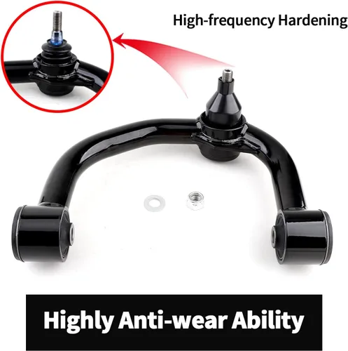 Vista 2 de Kit de elevación de brazos de control superiores delanteros de 2-4 pulgadas compatible con Ford F150 2004-2023 con rótula