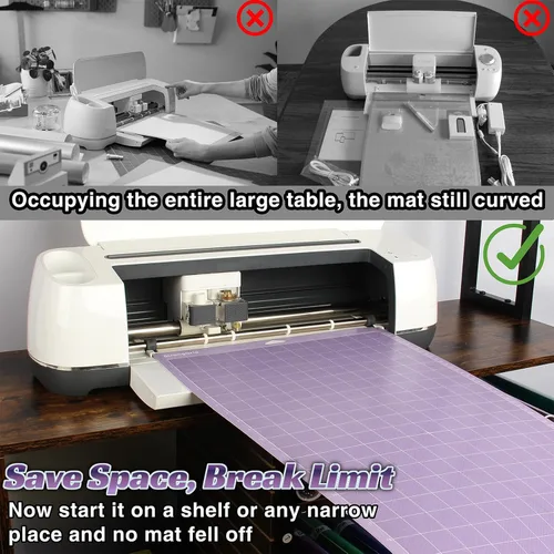 Vista 3 de LOPASA - Bandeja de extensión larga compatible con Cricut Maker 4, 3, Explore 5 Soporte para estera de corte 12x24 Accesorios para máquinas