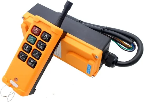 Vista 14 de Transmisor y receptor industriales de control remoto inalámbrico de radio de grúa de elevación de 10 teclas (AC110V)